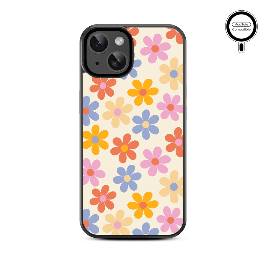 MyBat Design Lab Series MagSafe Case for Apple iPhone 15 (6.1) - Retro Daisies - MIP15CSLESMSM137-3.jpg