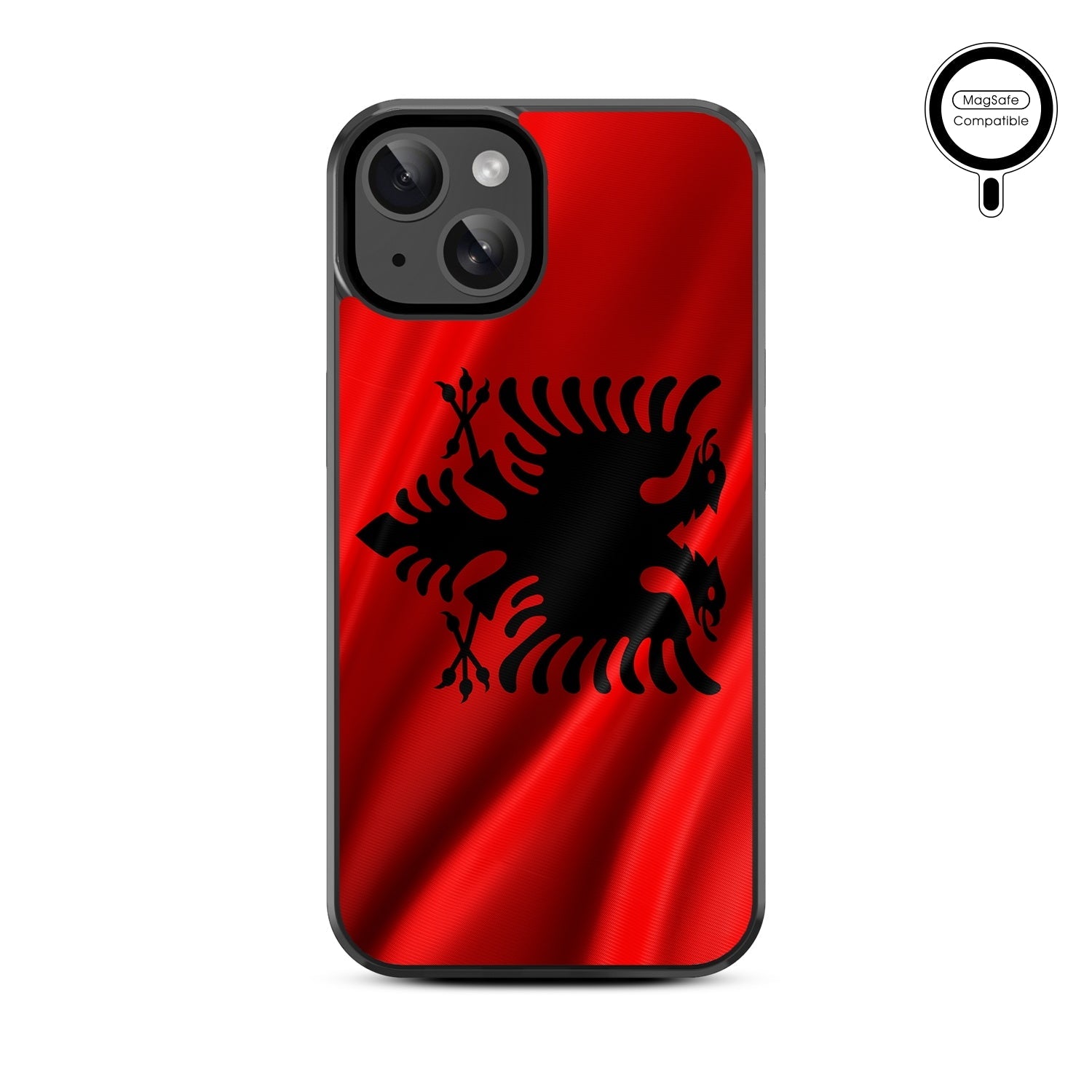 MyBat Design Lab Series MagSafe Case for Apple iPhone 15 (6.1) - Albania Flag