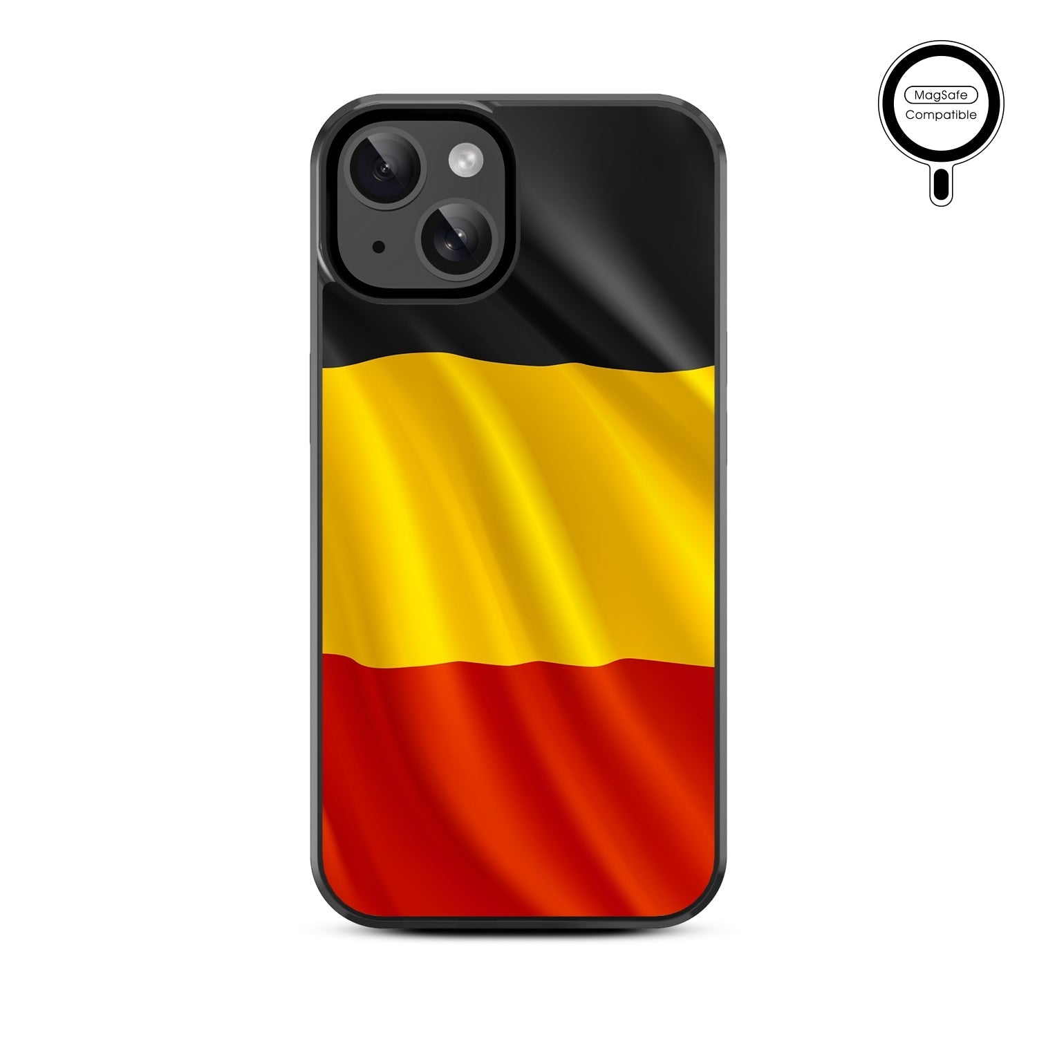 MyBat Design Lab Series MagSafe Case for Apple iPhone 15 (6.1) - Belgium Flag