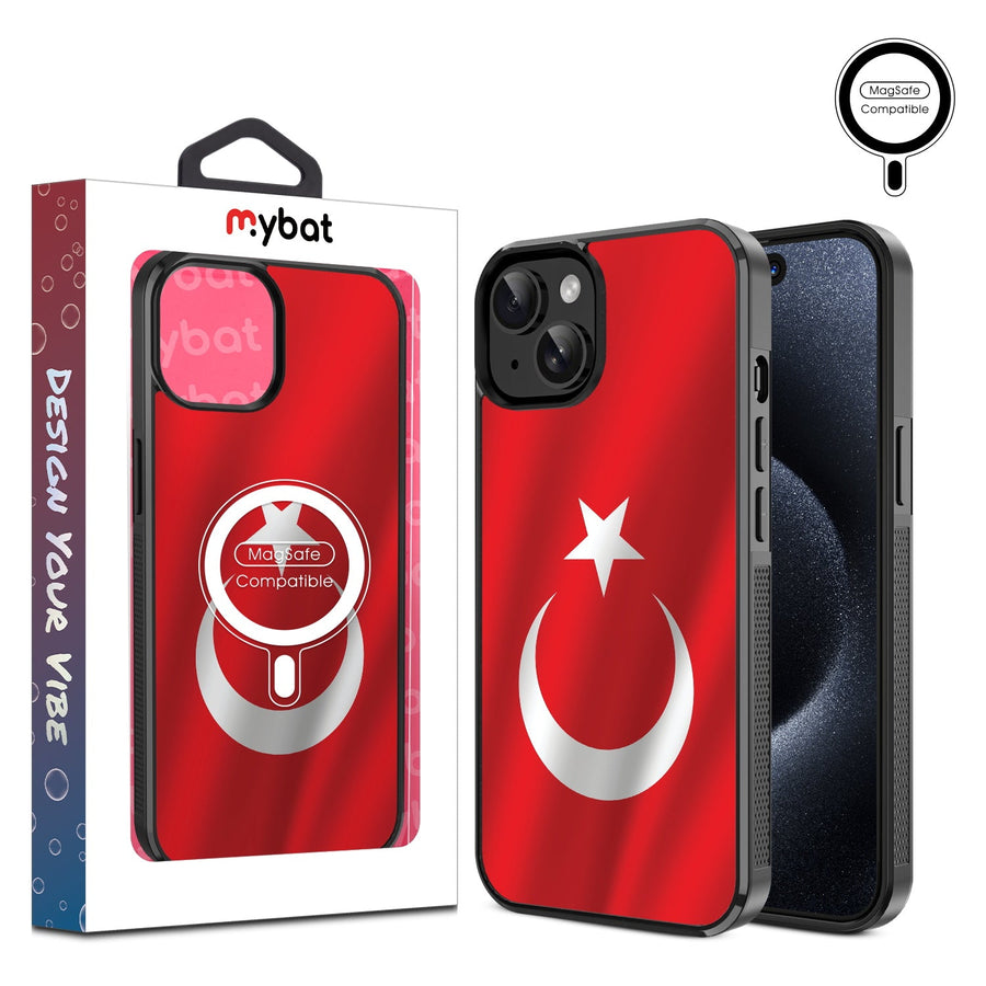 MyBat Design Lab Series MagSafe Case for Apple iPhone 15 (6.1) - Turkey Flag