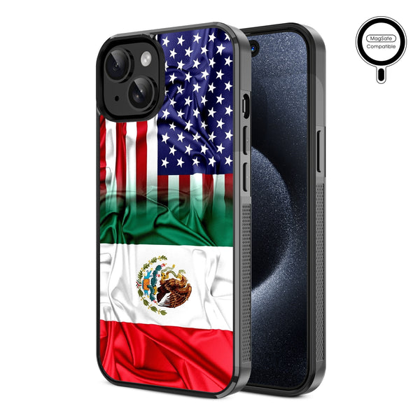 MyBat Design Lab Series MagSafe Case for Apple iPhone 15 – Mexican-American Flag - MIP15CSLESMSM168-2.jpg