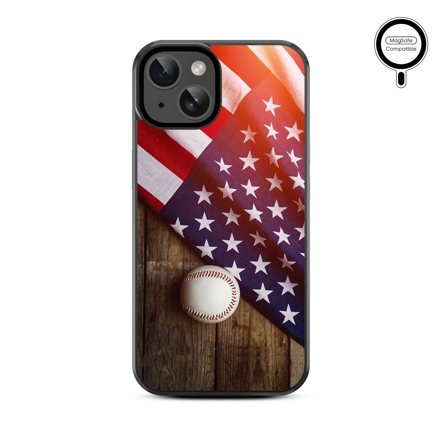 MyBat Design Lab Series MagSafe Case for Apple iPhone 15 (6.1) - Patriotic Pitch