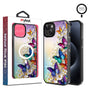 MyBat Design Lab Series MagSafe Case for Apple iPhone 15 (6.1) - Rainbow Butterflies