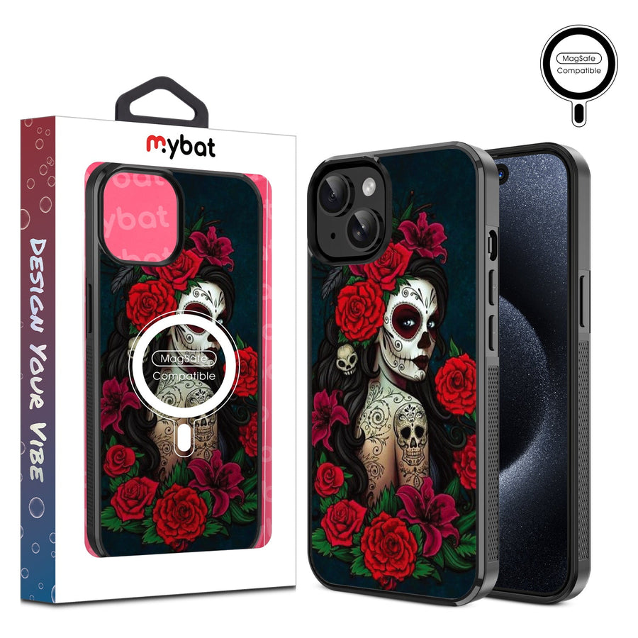 MyBat Design Lab Series MagSafe Case for Apple iPhone 15 (6.1) - Lady Of The Dead