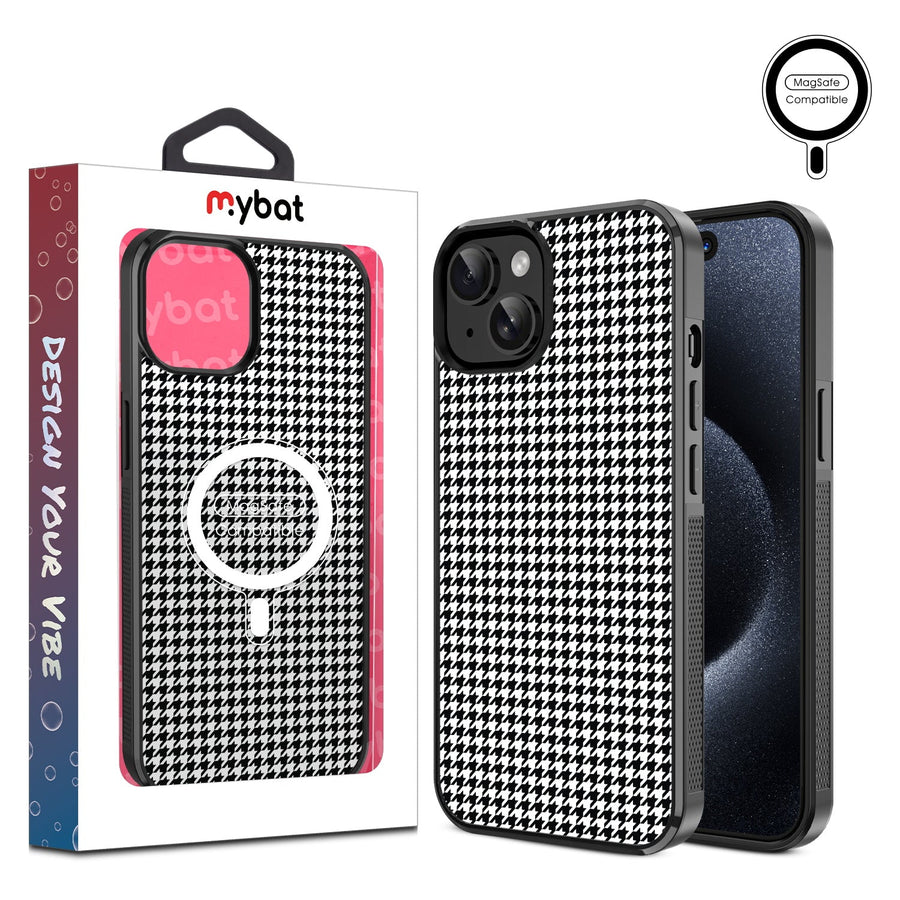 MyBat Design Lab Series MagSafe Case for Apple iPhone 15 (6.1) - Classic Houndstooth