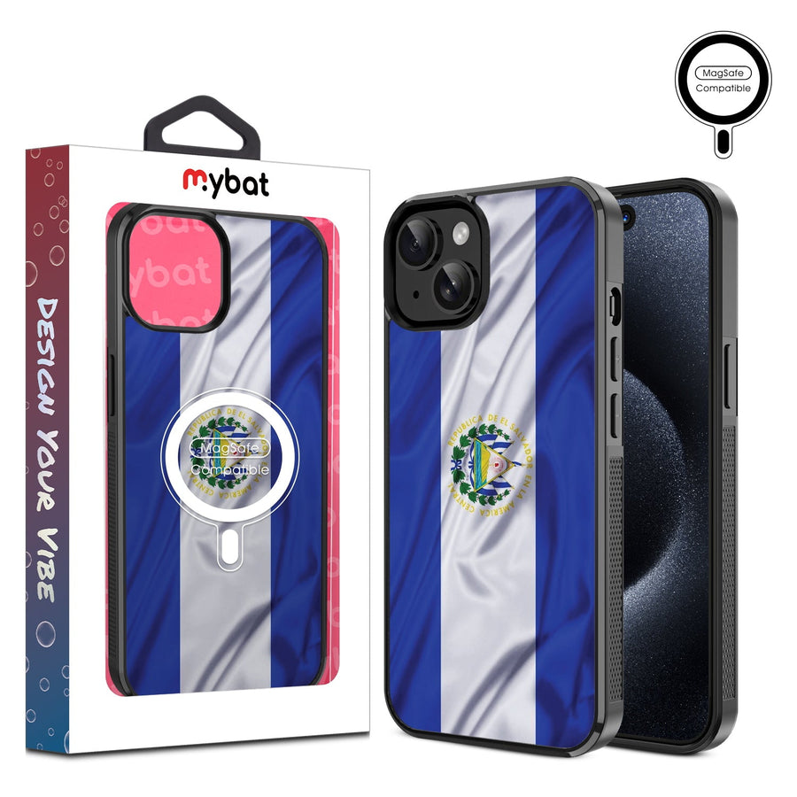 MyBat Design Lab Series MagSafe Case for Apple iPhone 15 (6.1) - El Salvador Flag