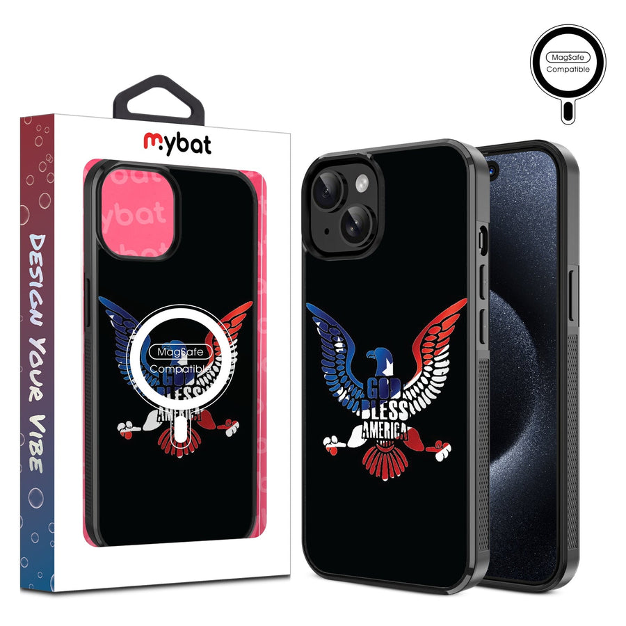 MyBat Design Lab Series MagSafe Case for Apple iPhone 15 (6.1) - God Bless America
