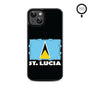 MyBat Design Lab Series MagSafe Case for Apple iPhone 15 (6.1) - St. Lucia Flag