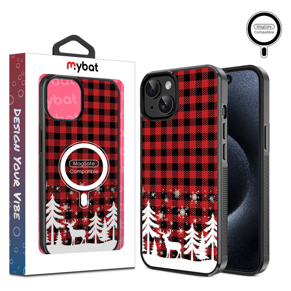 MyBat Design Lab Series MagSafe Case for Apple iPhone 15 (6.1) - Reindeer Flannel - MIP15CSLESMSM276-1.jpg