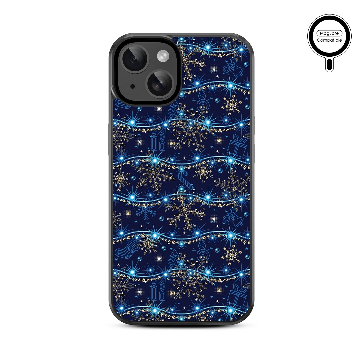 MyBat Design Lab Series MagSafe Case for Apple iPhone 15 (6.1) - Snowflake Twinkle