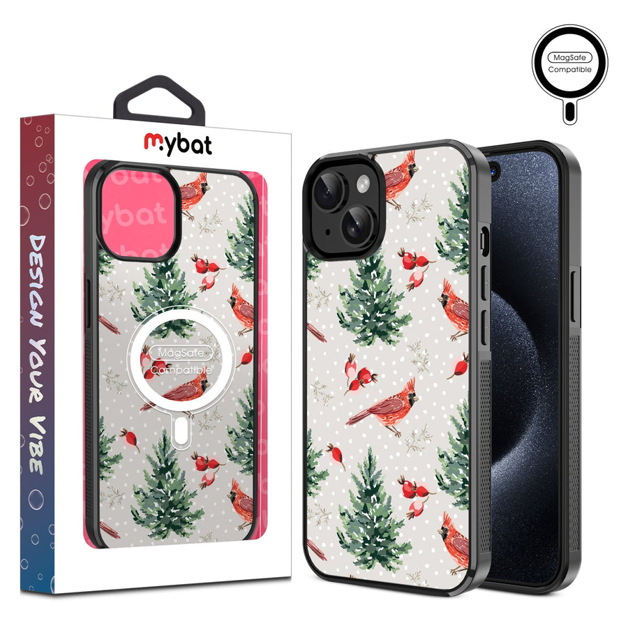 MyBat Design Lab Series MagSafe Case for Apple iPhone 15 (6.1) - Winter Cardinals