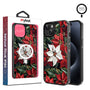 MyBat Design Lab Series MagSafe Case for Apple iPhone 15 (6.1) - Christmas Poinsettias