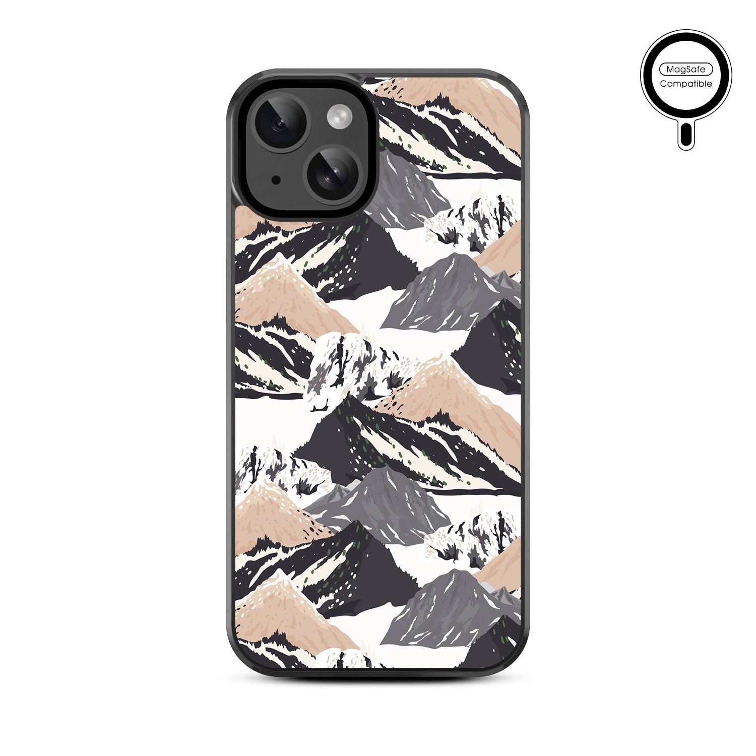 MyBat Design Lab Series MagSafe Case for Apple iPhone 15 (6.1) - Rocky Peaks