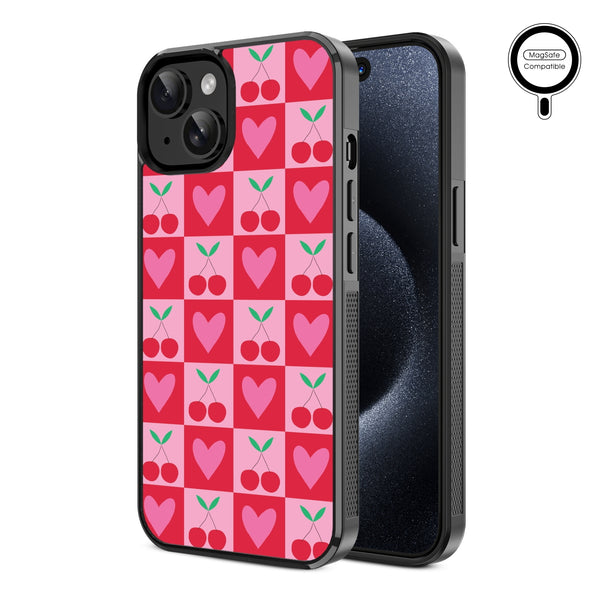 MyBat Design Lab Series MagSafe Case for Apple iPhone 15 (6.1) - Cherry Hearts - MIP15CSLESMSM334-2.jpg