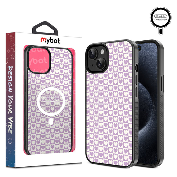 MyBat Design Lab Series MagSafe Case for Apple iPhone 15 (6.1) - Heart Grid - MIP15CSLESMSM339-1.jpg