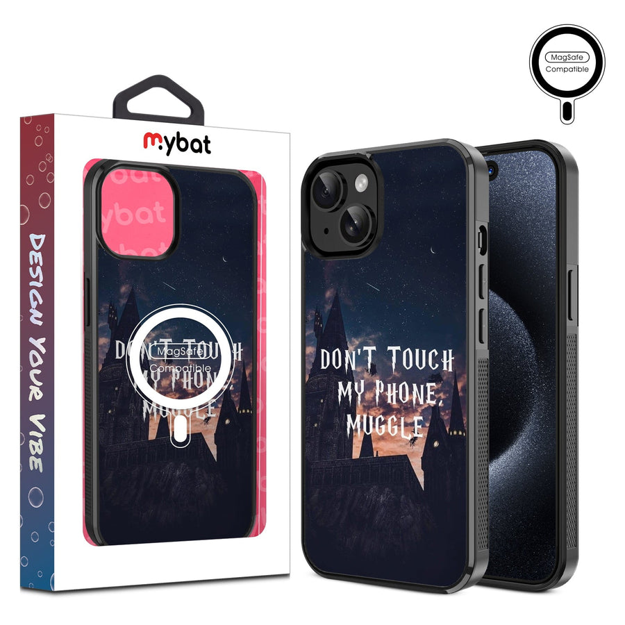 MyBat Design Lab Series MagSafe Case for Apple iPhone 15 (6.1) - Don't Touch My Phone Muggle