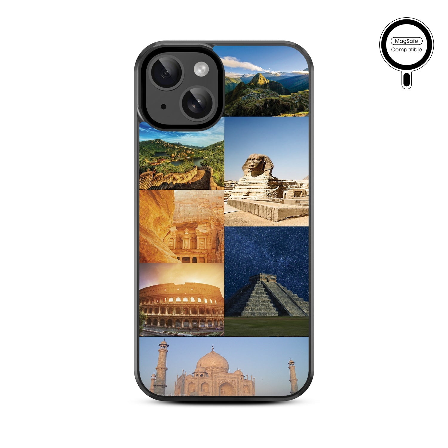 MyBat Design Lab Series MagSafe Case for Apple iPhone 15 (6.1) - 7 Wonders