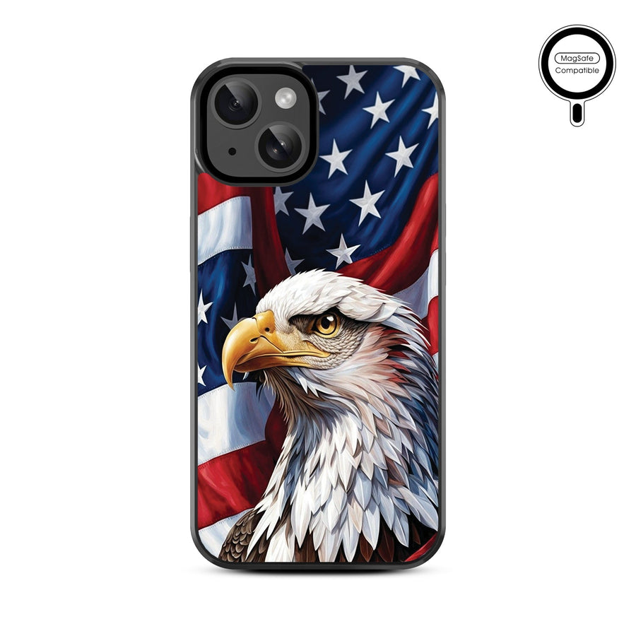 MyBat Design Lab Series MagSafe Case for Apple iPhone 15 (6.1) - Proud American Eagle
