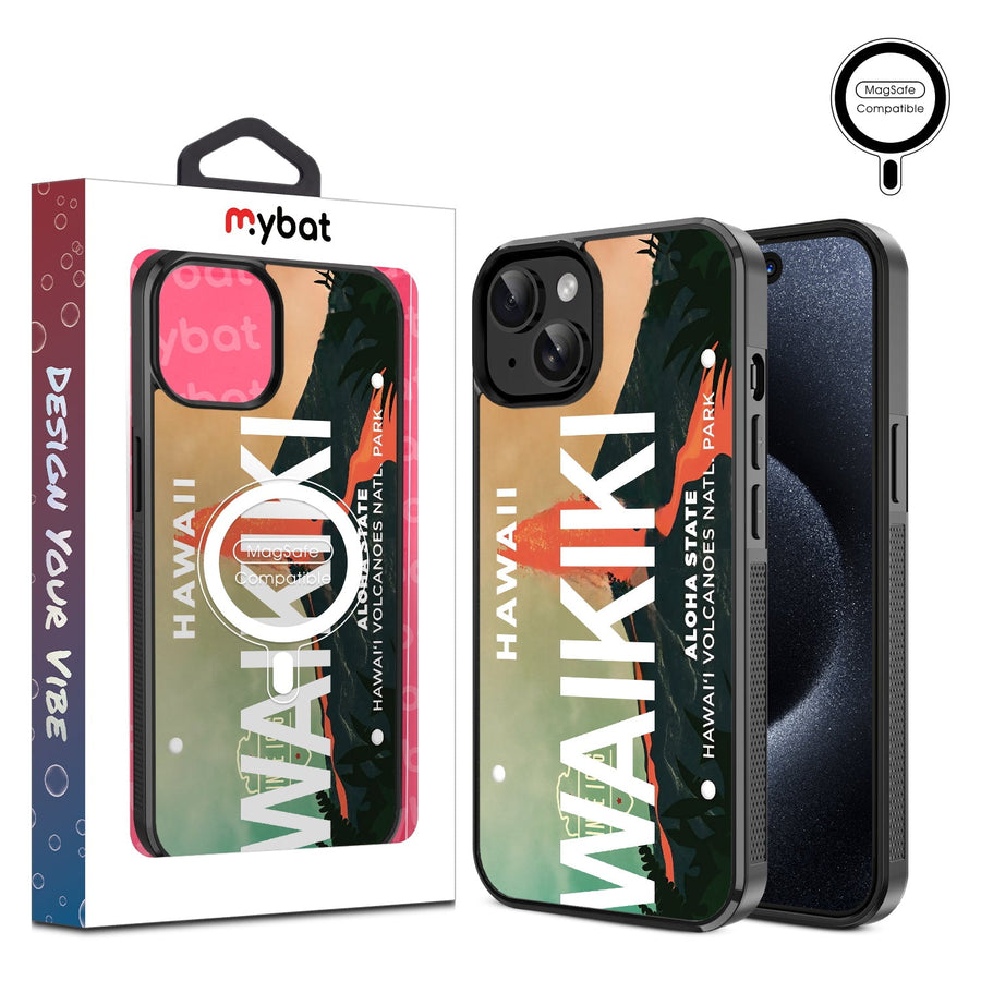 MyBat Design Lab Series MagSafe Case for Apple iPhone 15 (6.1) - Waikiki Plate