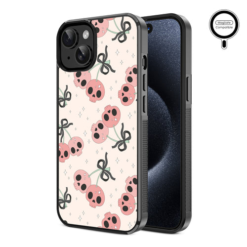 MyBat Design Lab Series MagSafe Case for Apple iPhone 15 (6.1) - Cherry Skulls - MIP15CSLESMSM408-2.jpg