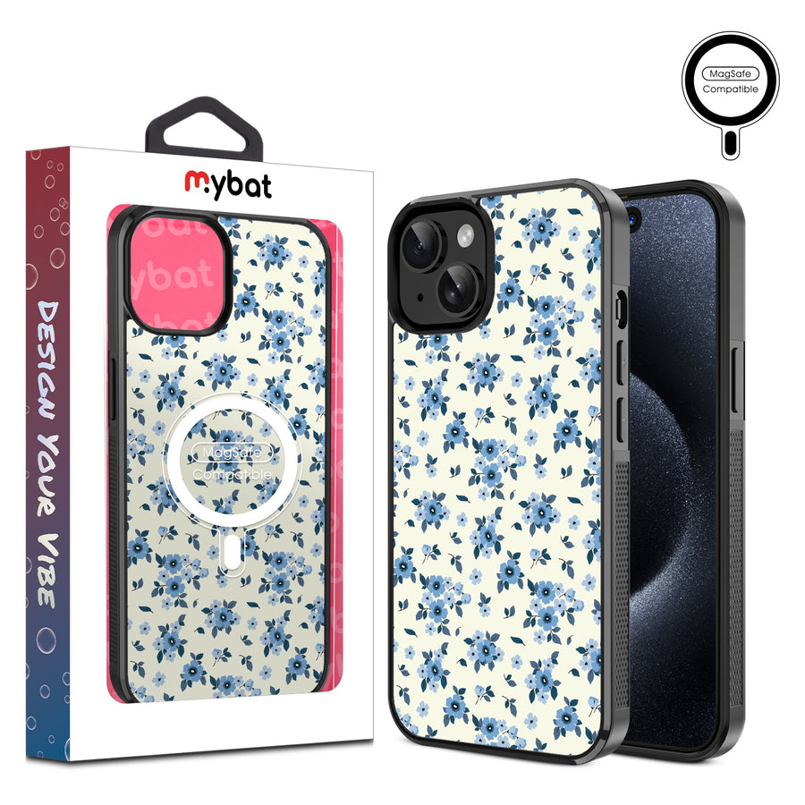 MyBat Design Lab Series MagSafe Case for Apple iPhone 15 (6.1) - Porcelain Petals - MIP15CSLESMSM437-1.jpg