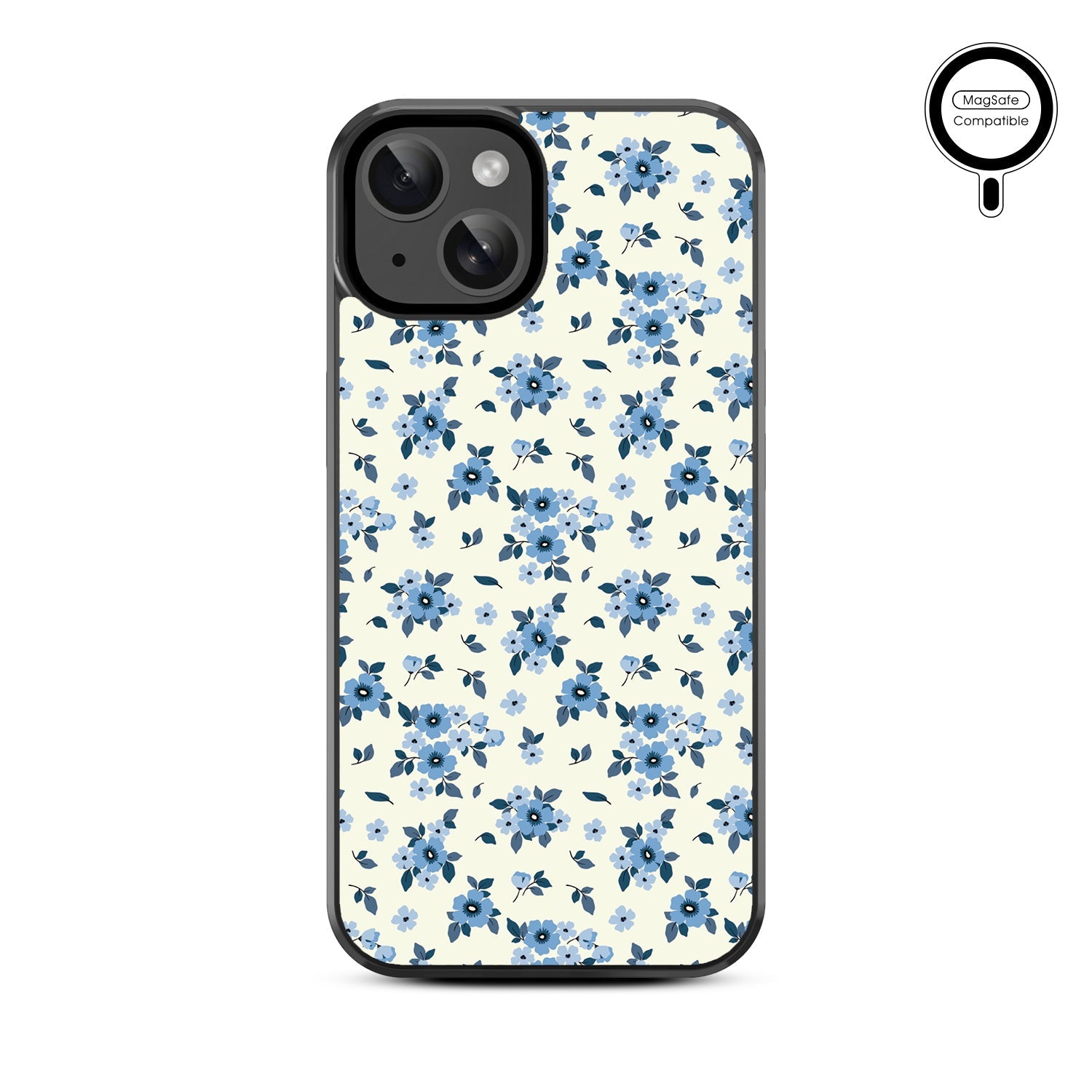 MyBat Design Lab Series MagSafe Case for Apple iPhone 15 (6.1) - Porcelain Petals