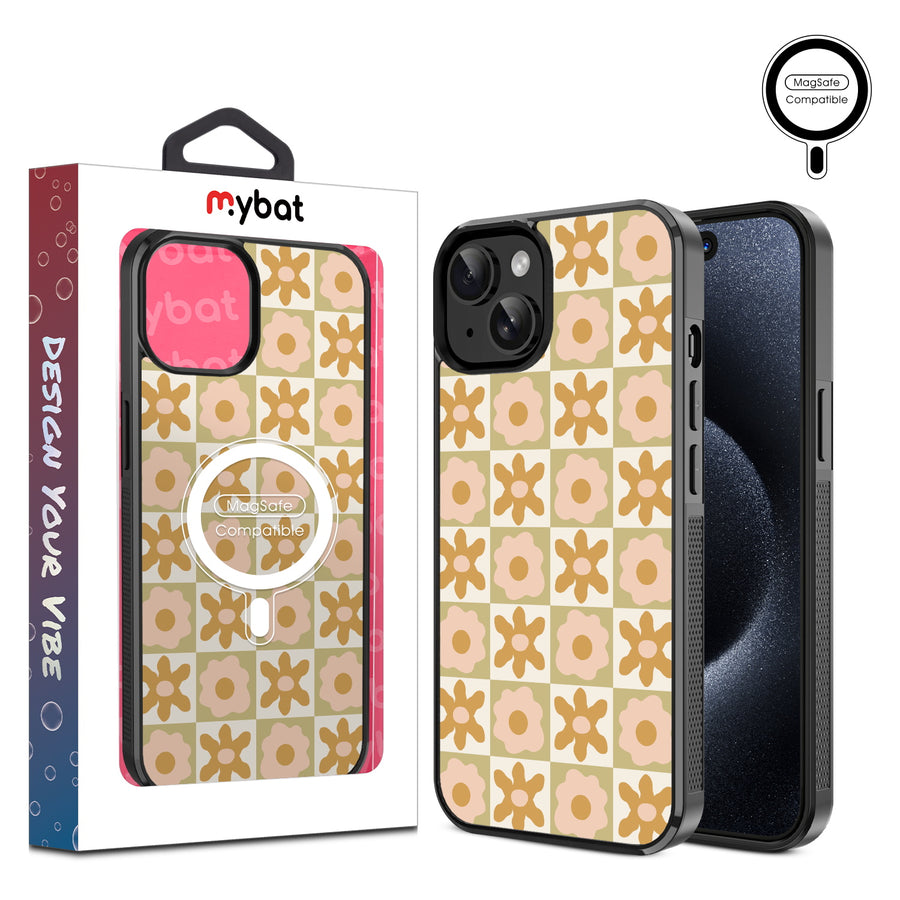 MyBat Design Lab Series MagSafe Case for Apple iPhone 15 (6.1) - Flower Grid - MIP15CSLESMSM441-1.jpg