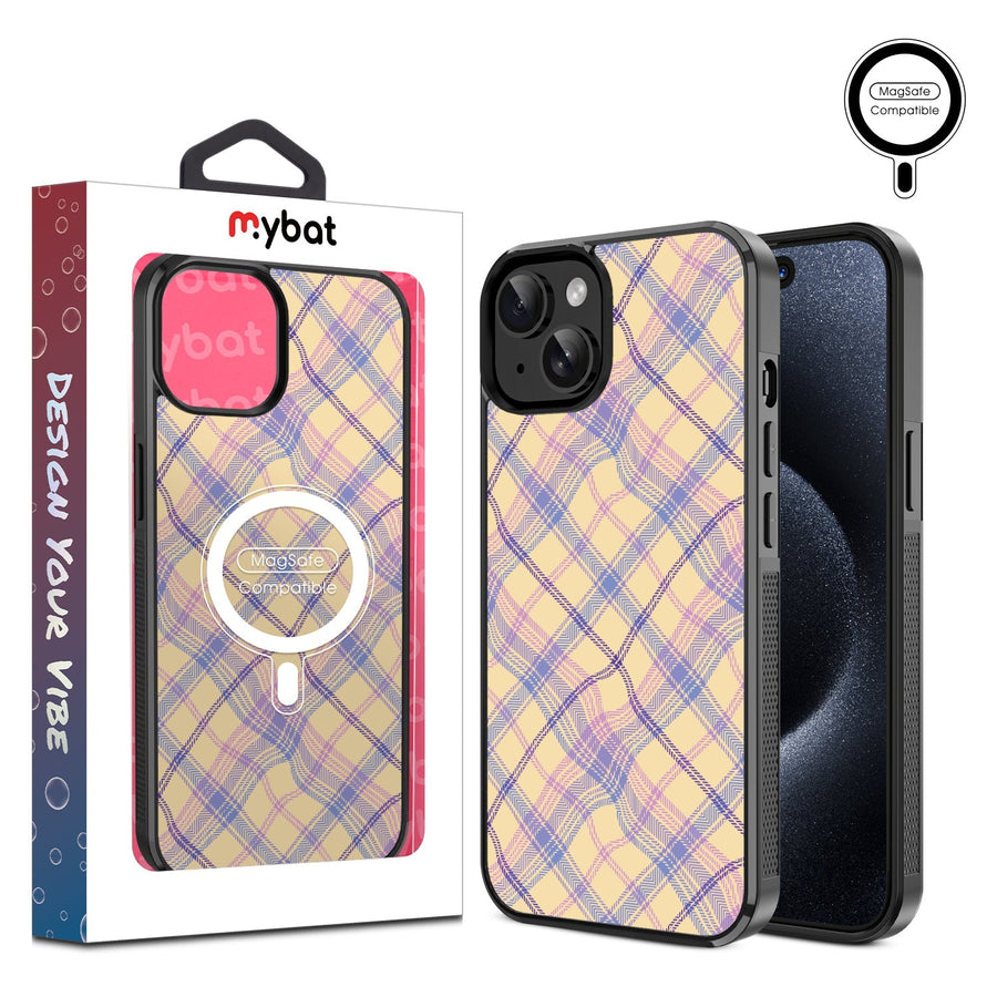 MyBat Design Lab Series MagSafe Case for Apple iPhone 15 (6.1) - Wavy Plaid