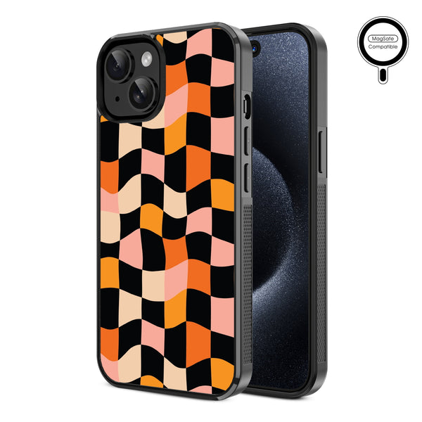 MyBat Design Lab Series MagSafe Case for Apple iPhone 15 (6.1) - Groovy Check - MIP15CSLESMSM448-2.jpg