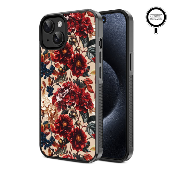 MyBat Design Lab Series MagSafe Case for Apple iPhone 15 (6.1) - Rust & Bloom - MIP15CSLESMSM449-2.jpg