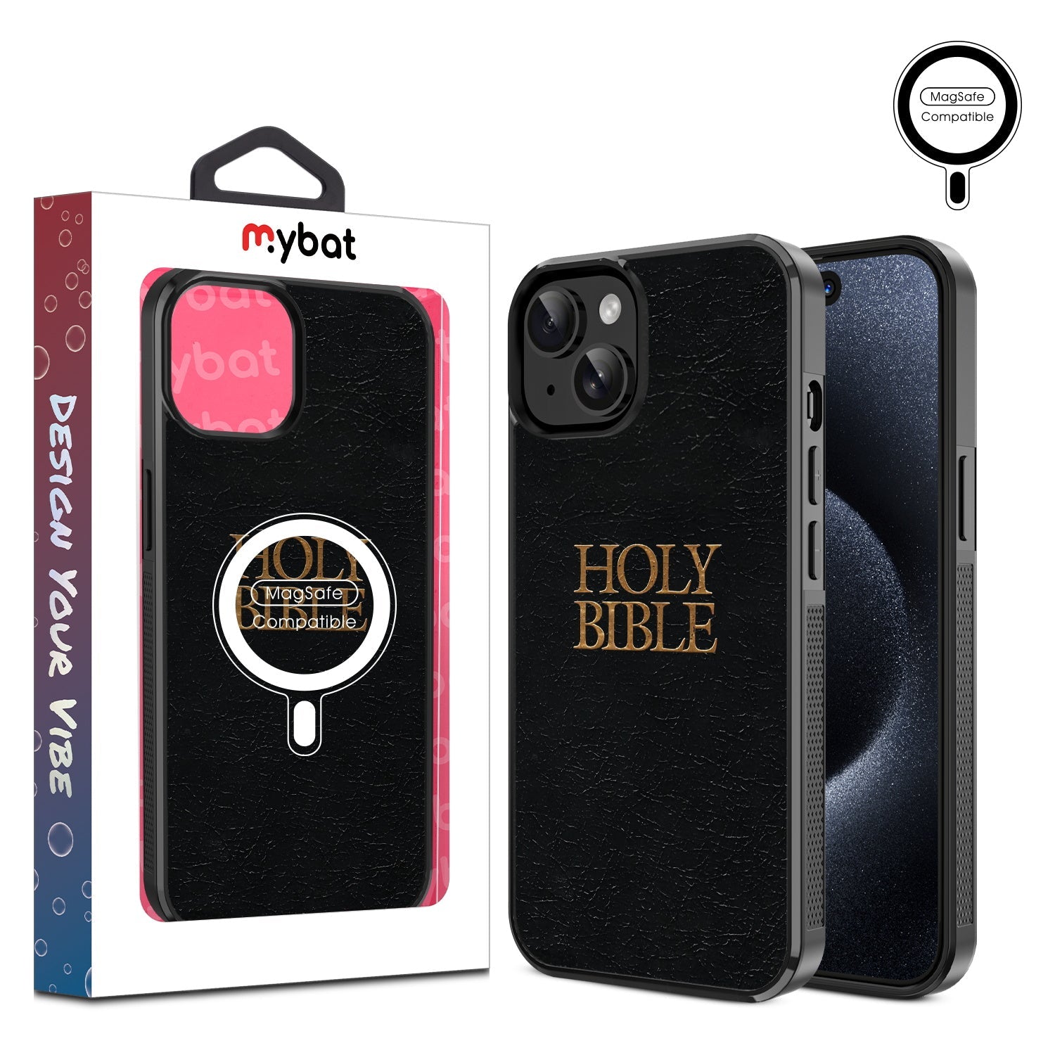 MyBat Design Lab Series MagSafe Case for Apple iPhone 15 (6.1) - Holy Bible