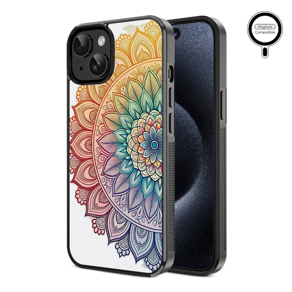 MyBat Design Lab Series MagSafe Case for Apple iPhone 15 (6.1) - Rainbow Mandala - MIP15CSLESMSM457-2.jpg