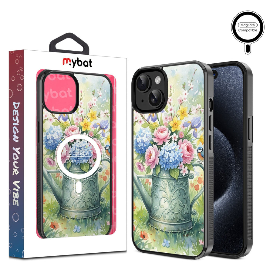 MyBat Design Lab Series MagSafe Case for Apple iPhone 15 - Backyard Bouquet