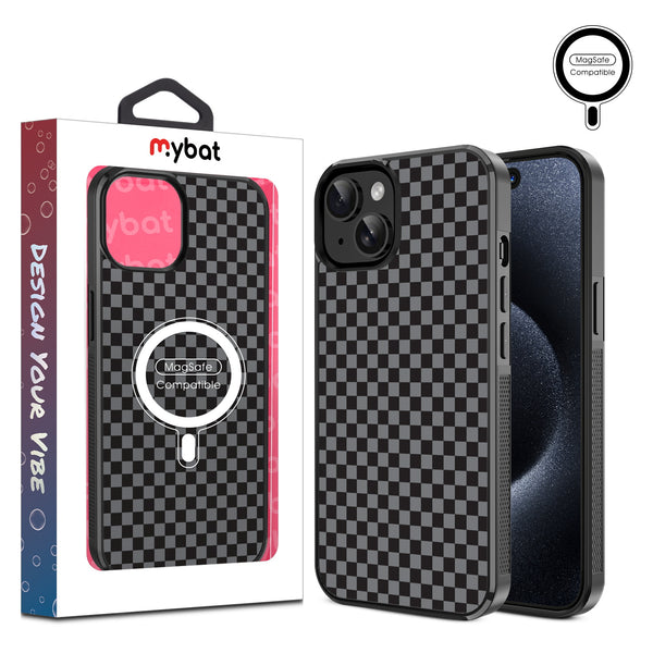 MyBat Design Lab Series MagSafe Case for Apple iPhone 15 - Tuxedo Check - MIP15CSLESMSM477-1.jpg