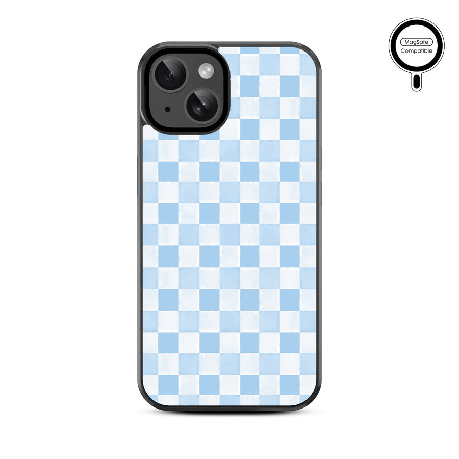 MyBat Design Lab Series MagSafe Case for Apple iPhone 15 - Sky Blue Check