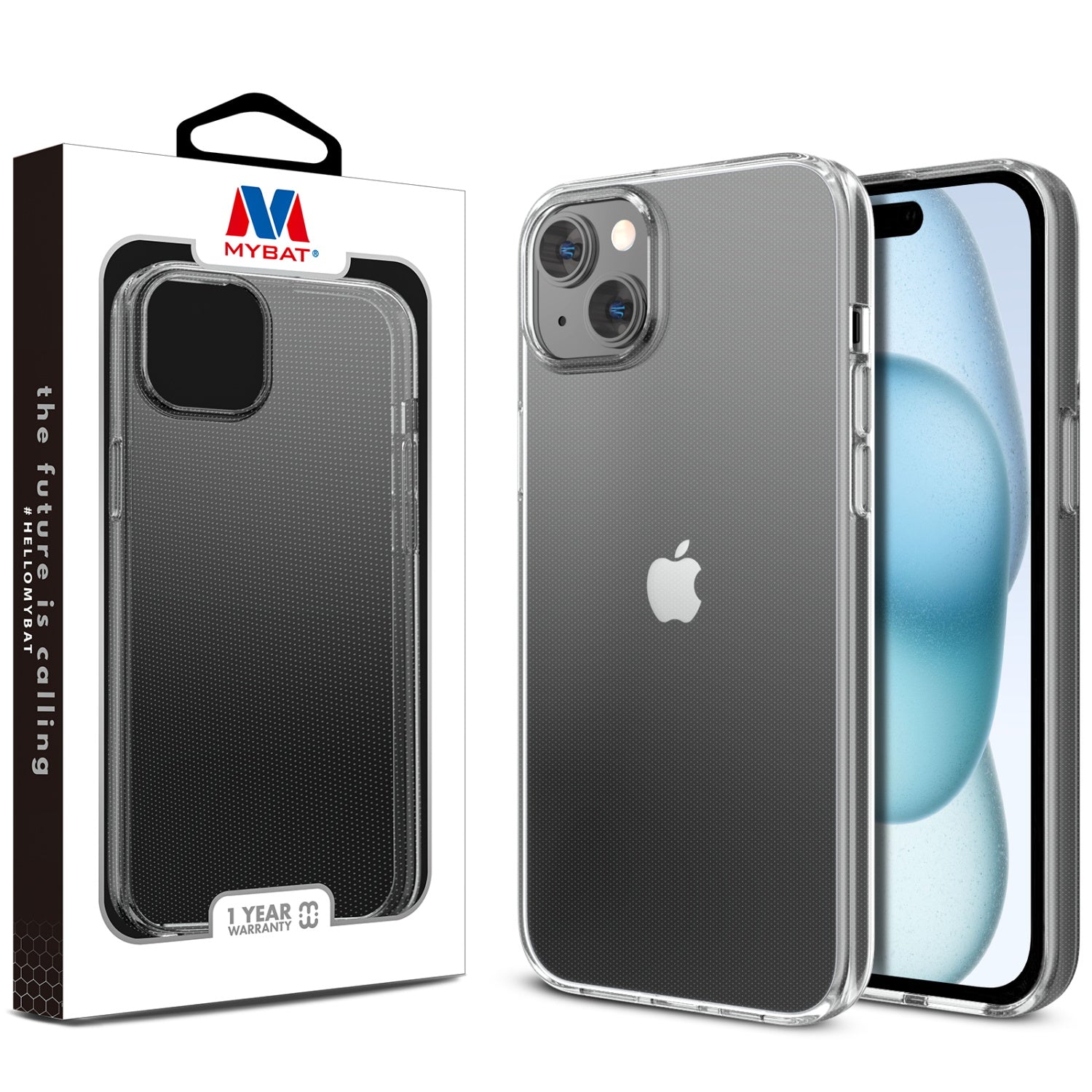 MyBat Candy Series Case for Apple iPhone 15 - Glossy Clear - MIP15CSTPUS901-1.jpg