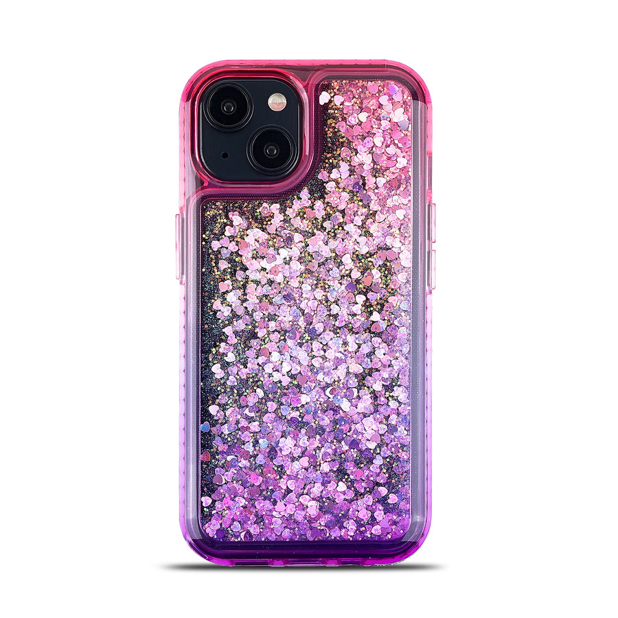 MyBat Quicksand Glitter with Diamonds Protector Cover for Apple iPhone 15 Plus - Purple / Pink  Gradient - MIP15MCSGTMM202-3.jpg