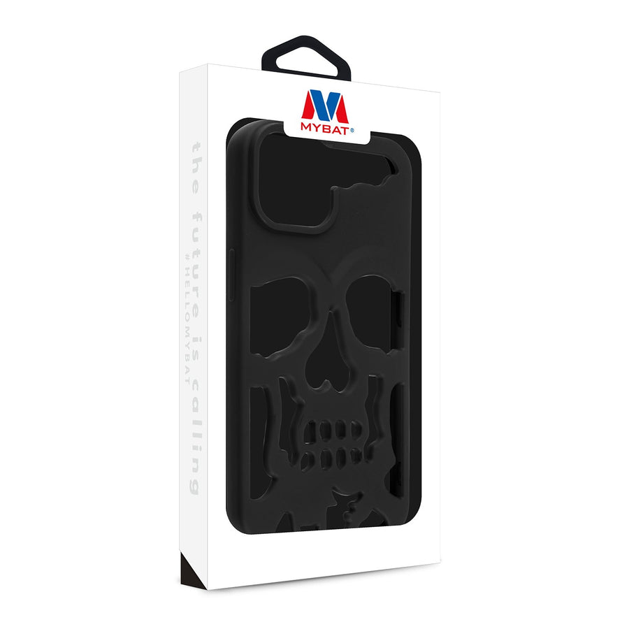 MyBat Skullcap Protector Cover for Apple iPhone 15 Plus - Black