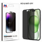 MyBat Privacy Tempered Glass Screen Protector (2.5D) for Apple iPhone 15 Plus - Clear