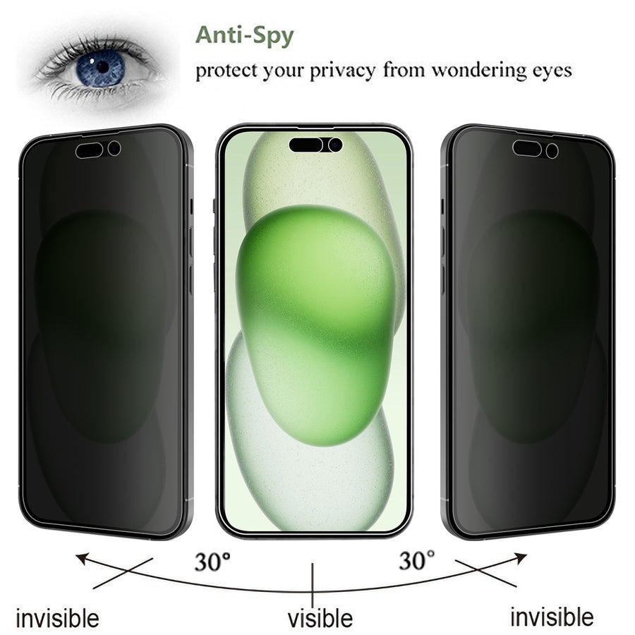 MyBat Privacy Tempered Glass Screen Protector (2.5D) for Apple iPhone 15 Plus - Clear - MIP15MSC67-3.jpg