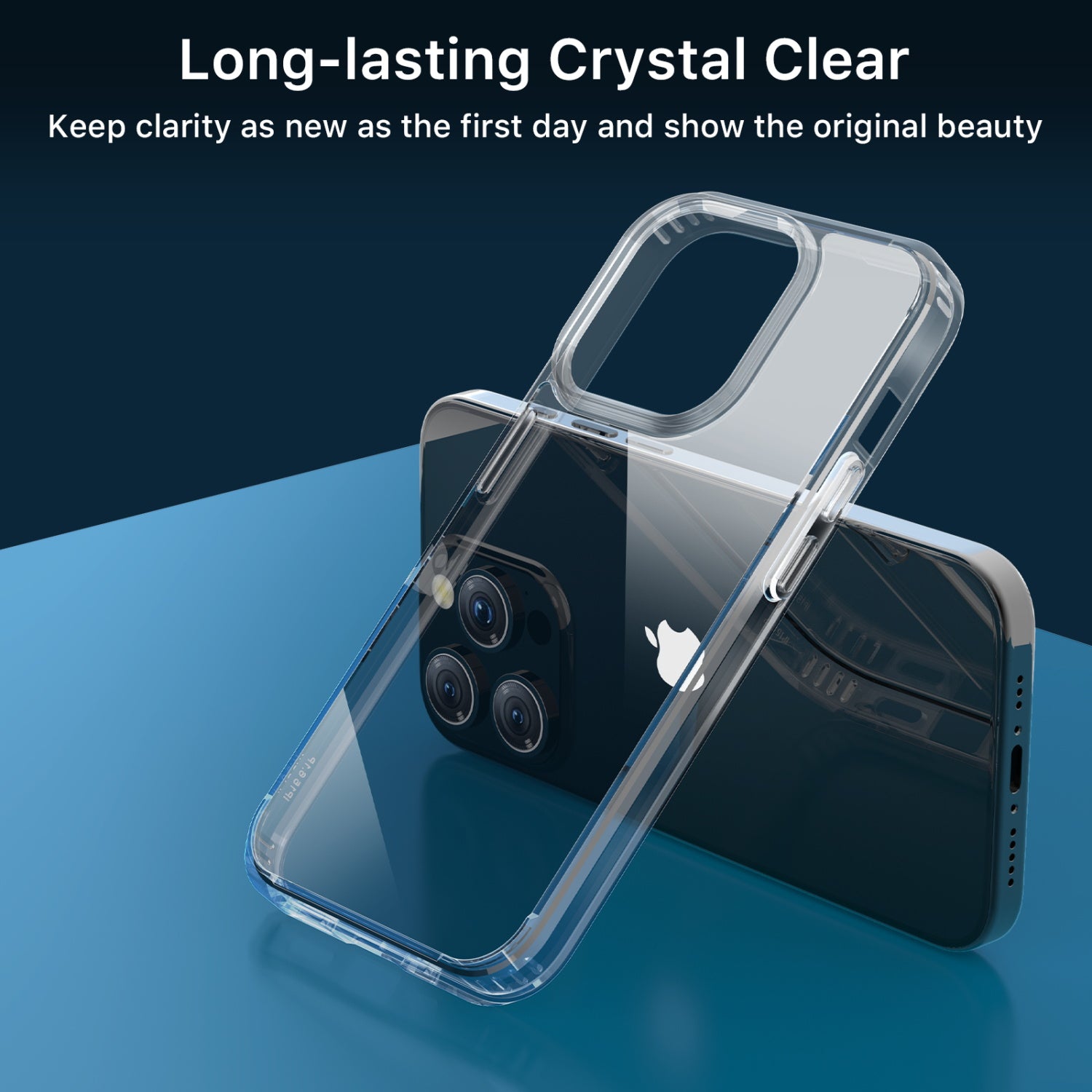 MyBat Gummy Series Case for Apple iPhone 15 Pro - Clear - MIP15PCSCAM0141-3.jpg