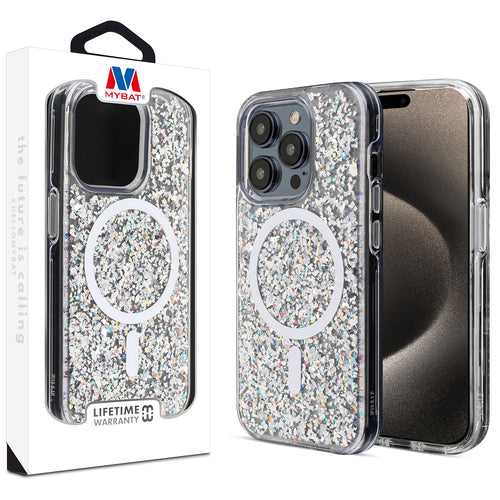 MyBat Dazzle Series  Case for Apple iPhone 15 Pro (6.1) - Stardust - MIP15PCSD6MS001-1.jpg