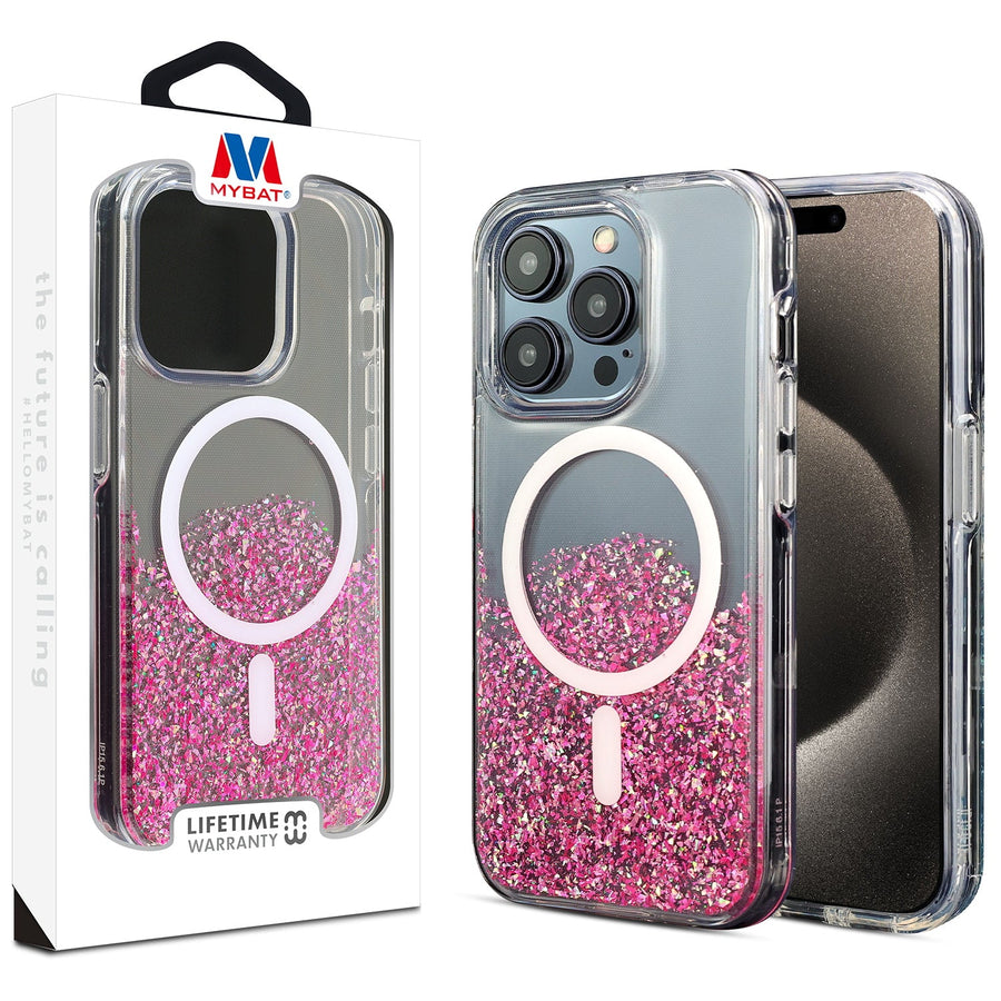 MyBat Dazzle Series  Case for Apple iPhone 15 Pro (6.1) - Pixie Pink