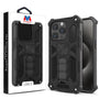 MyBat Sturdy Hybrid Protector Cover (with Stand) for Apple iPhone 15 Pro - Black / Black