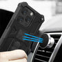 MyBat Sturdy Hybrid Protector Cover (with Stand) for Apple iPhone 15 Pro - Black / Black - MIP15PCSFSSS001-9.jpg