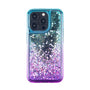 MyBat Quicksand Glitter with Diamonds Protector Cover for Apple iPhone 15 Pro - Purple / Blue Gradient - MIP15PCSGTMM201-3.jpg