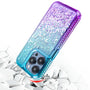 MyBat Quicksand Glitter with Diamonds Protector Cover for Apple iPhone 15 Pro - Purple / Blue Gradient - MIP15PCSGTMM201-5.jpg