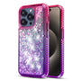 MyBat Quicksand Glitter with Diamonds Protector Cover for Apple iPhone 15 Pro - Purple / Pink  Gradient - MIP15PCSGTMM202-2.jpg