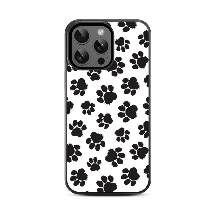 MyBat Design Lab Series Case for Apple iPhone 15 Pro (6.1) - Black Paw Prints - MIP15PCSLESM002-3.jpg