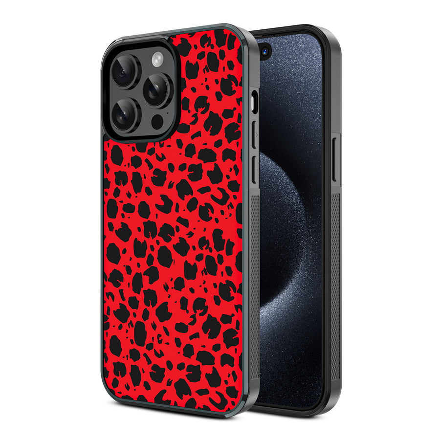 MyBat Design Lab Series Case for Apple iPhone 15 Pro (6.1) - Red Leopard Print - MIP15PCSLESM008-2.jpg